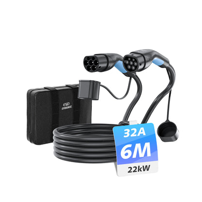 EVDANCE 3-phasiges Typ-2-zu-Typ-2-Ladekabel 32 A