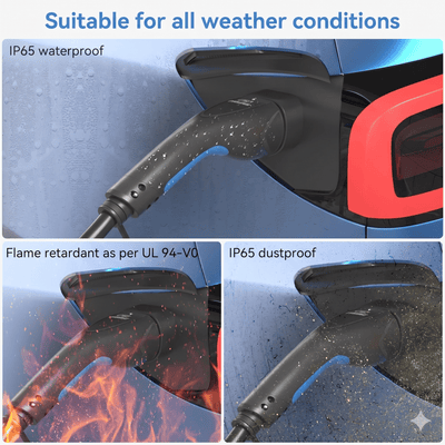 EVDANCE 3 Phase Type 2 EV Charging Cable, 32A (22kW)