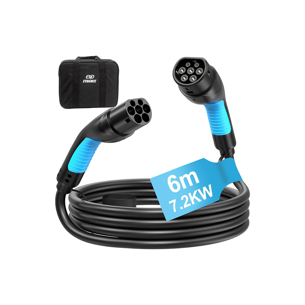 EVDANCE Single Phase Type 2 EV Charging Cable, 32A (7.2kW)