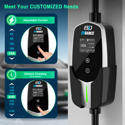 EVDANCE 11 (kW) Mobile Wallbox, 3 Phase Type 2 EV Charger 16A Max, CEE Plug
