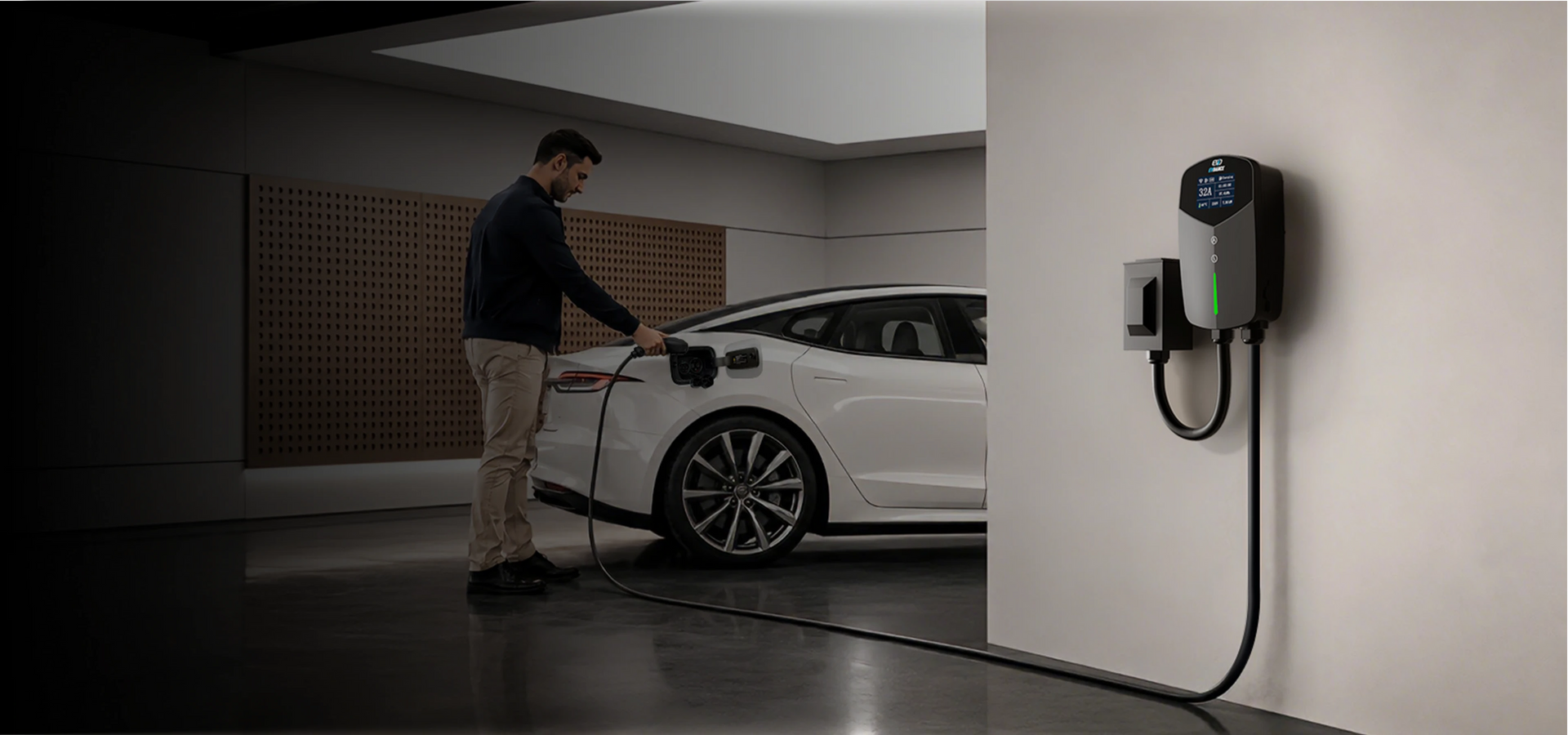 Charge at Home.                                                                    Drive with Confidence