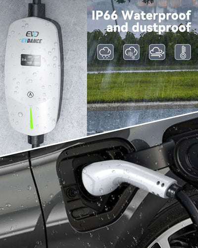 EVDANCE Single Phase Type 2 EV Charger 10A Max, 2.3 (kW), 3 Pin Plug
