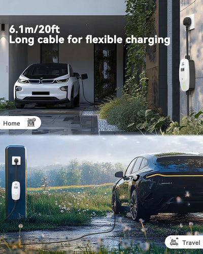 EVDANCE Single Phase Type 2 EV Charger 10A Max, 2.3 (kW), 3 Pin Plug